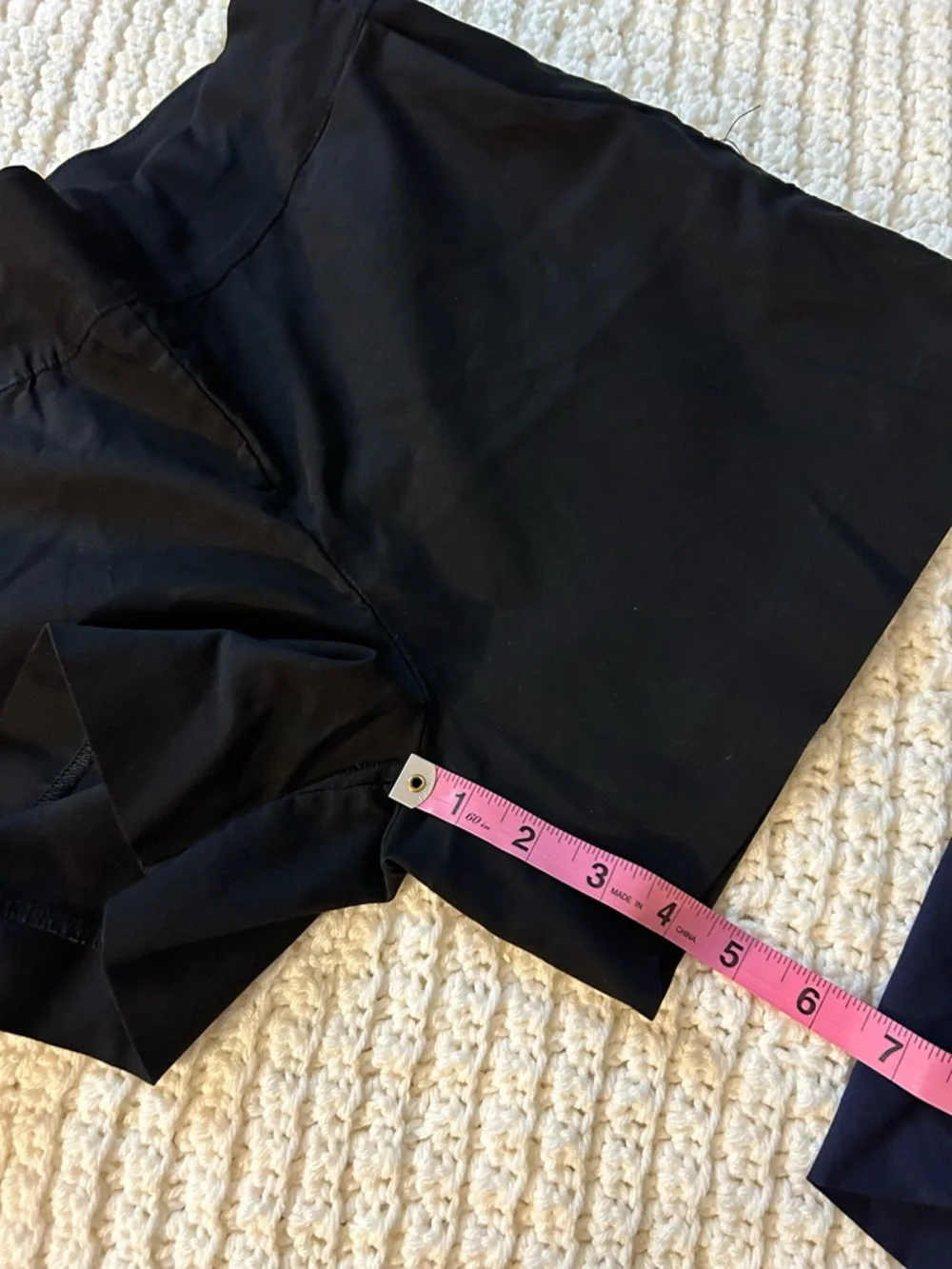 Women’s Stretch Pull-On Shorts - 2 pair Black and Navy